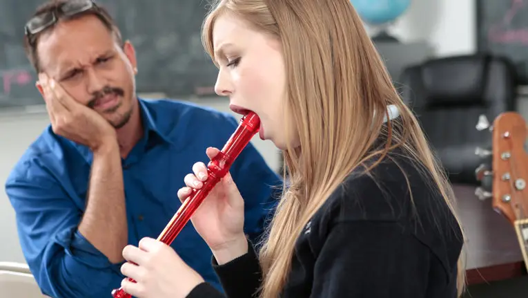 Blowing The Skin Flute