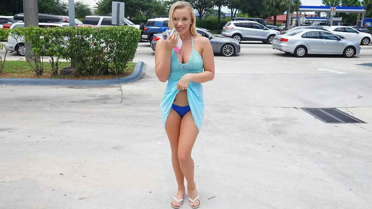 Cute Student Sucks Cock in Public