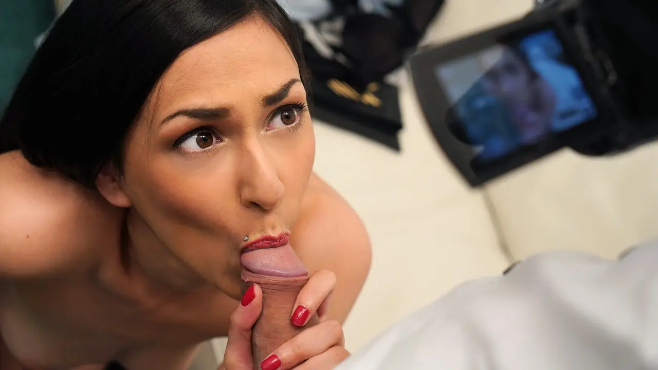 Slim Czech model sucks thick cock (FakeHub 2018)