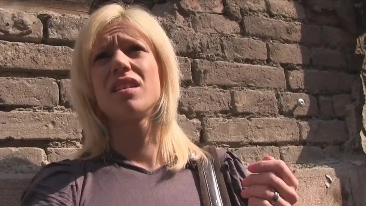 Blonde fucks a stranger in underground car park (FakeHub 2015)