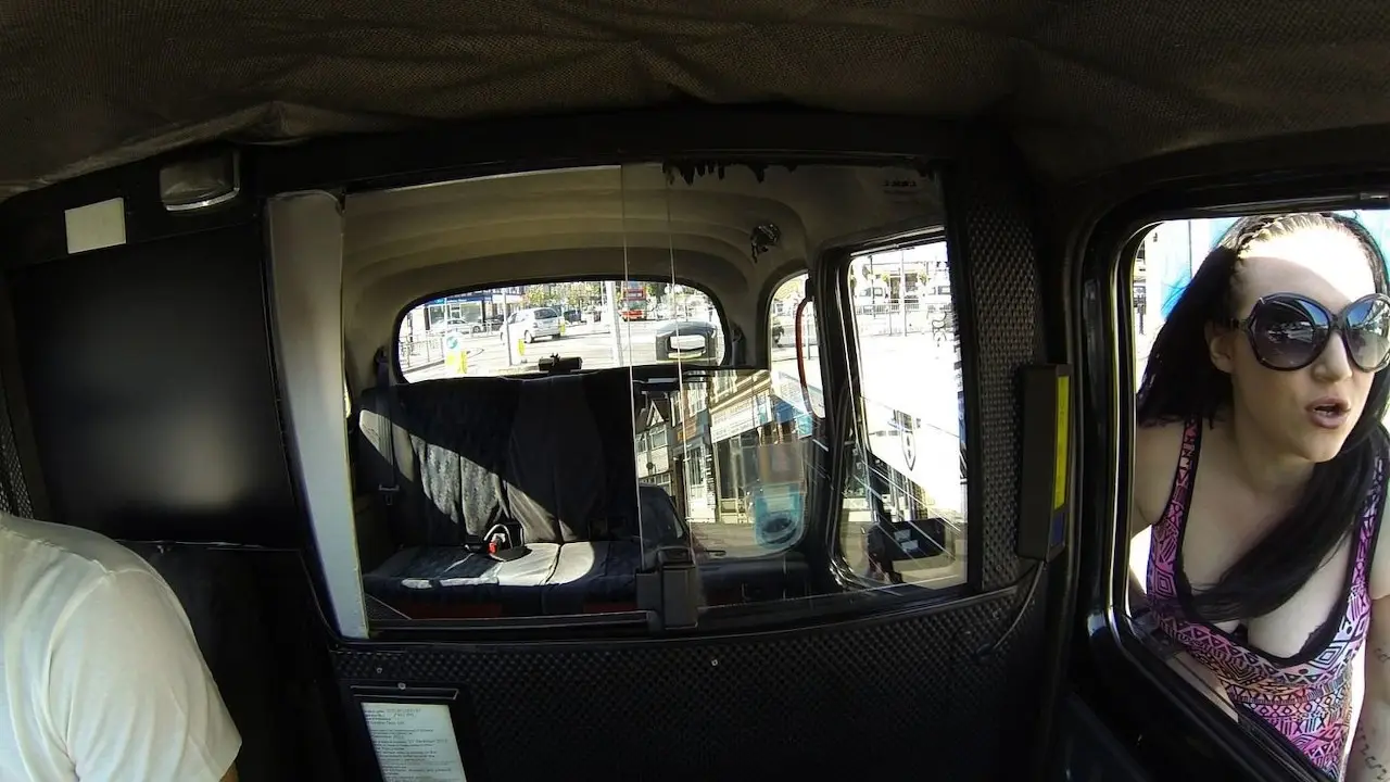 Cabbie Gets Horny Babe To Titty Fuck His Big Dick (FakeHub 2013)