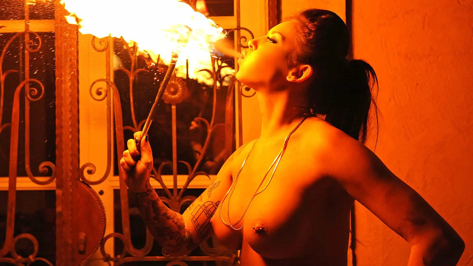 Daniela - Flaming Hot Pussy: Sexy Pyromaniac Plays With Fire (PornWorld 2015)