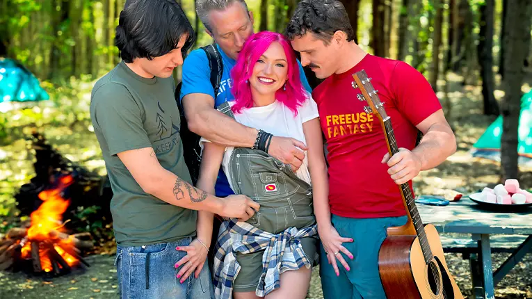 “Share Your Girlfriend” Camper Cutie Bathed in Cum (TeamSkeet 2024)