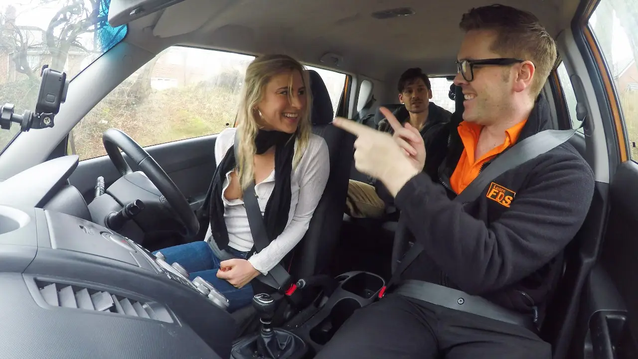 Instructors car messed up by couple (FakeHub 2019)