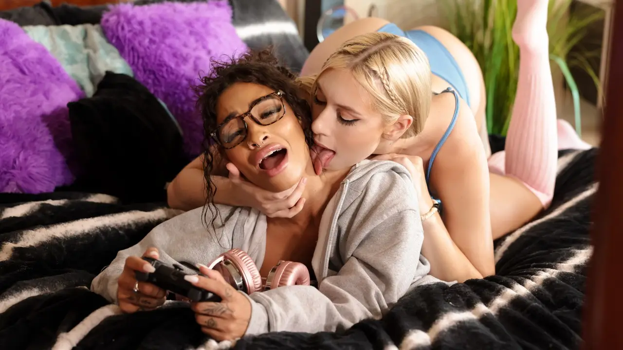 Distracting the Lesbian Gamer GF (RealityKings 2024)