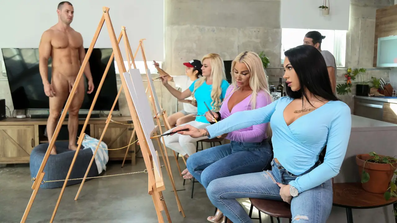 Sip And Paint And Suck Cock (Brazzers 2022)